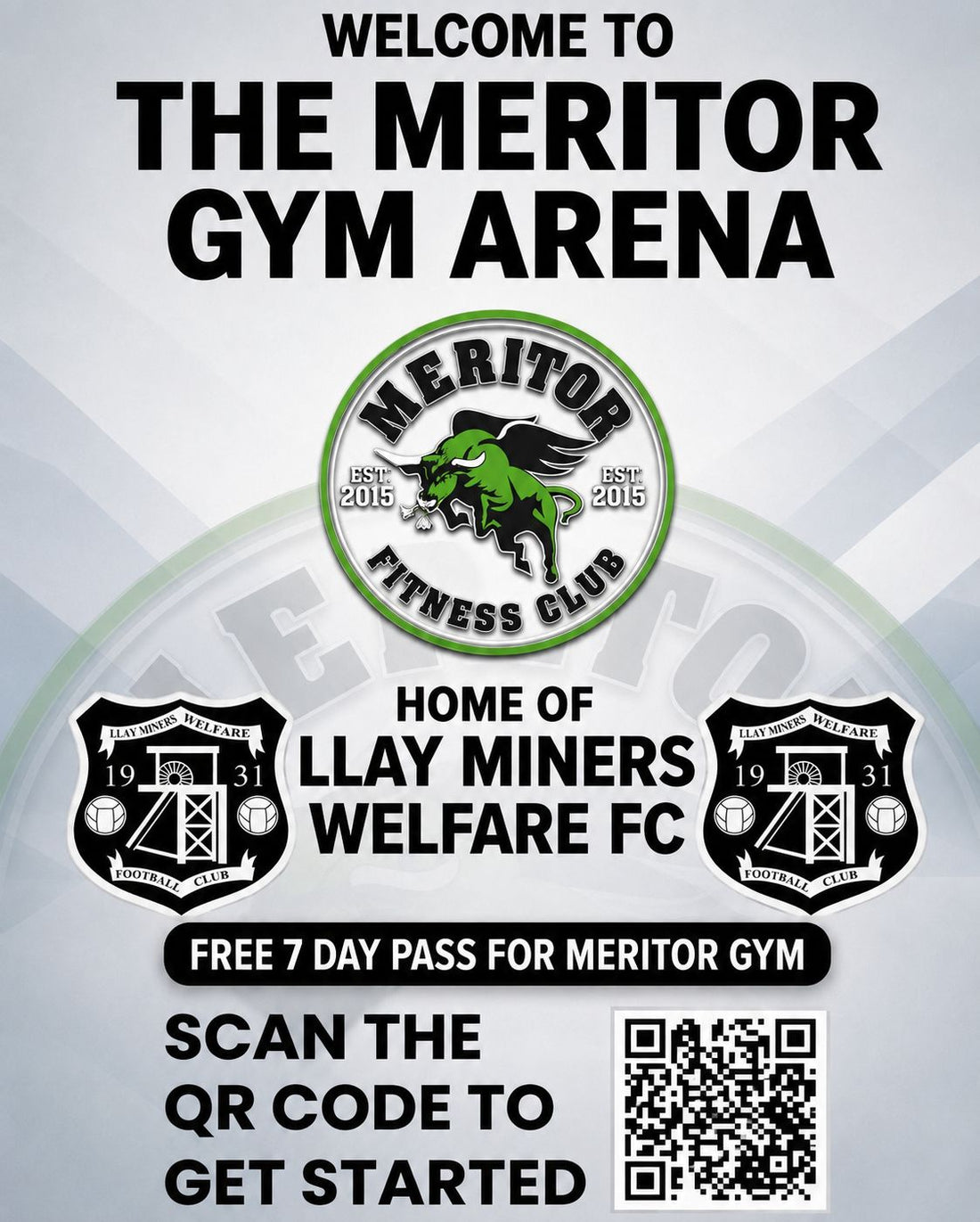 Llay Miners Welfare FC Announces New Partnership – Welcome to The Meritor Gym Arena